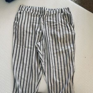 Dip Capri pants size 16 navy and white stripes and matching dressy shorts